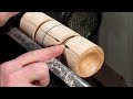 woodturning a 3 sided bud vase