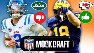 POST SUPER BOWL 2025 NFL Mock Draft Chiefs FIX MAHOMES RELOAD | Entire First Round All 32 Teams!!!