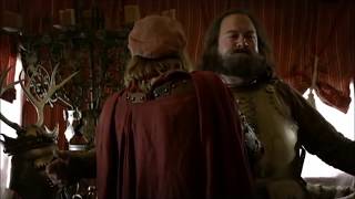 Robert Baratheon and Lancel Lannister 1x05