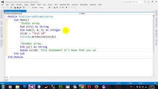 How to Arrays and Dynamic Arrays in VB NET 2012