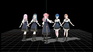 [MMD] Momoiro Key (mirrored dance practice ver.) - MORE MORE JUMP!