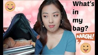 翻包啦！上学包包有什么|超实用包包推荐|What's In My Bag|安安JU