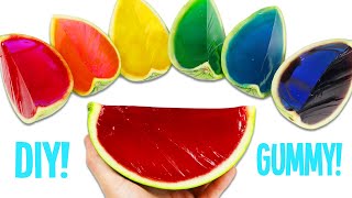 How to Make Rainbow Gummy Watermelon | Fun & Easy DIY Jello Gummy Treats to Try at Home!