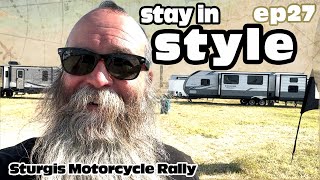 RV camper during Sturgis Motorcycle Rally @SturgisBuffaloChip - Stay in Style with Jack's Campers