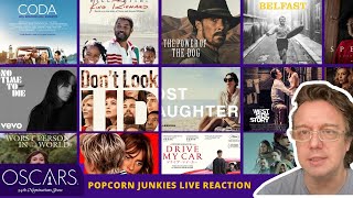 THE 94TH ACADEMY AWARDS / Oscar Nominations 2022 - The Popcorn Junkies LIVE REACTION