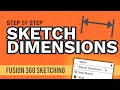 Fusion 360 Sketch Dimension Basics and 7 Pro Tips Everyone Must Know!