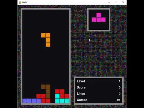 Tetris Game - Project Source Code In Python - YouTube