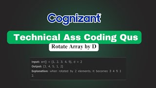 Rotate Array by D | Left Rotate Array Algorithm Explained
