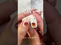 バブルなハートさくらんぼ🍒 さくらんぼネイル バブルネイル ネイル 네일 nails nailsideas kawaii 美甲 cherrynails bubblenails