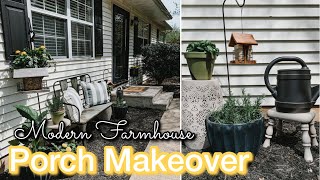 DIY Front Porch Makeover on a Budget with Outdoor Decorating Ideas