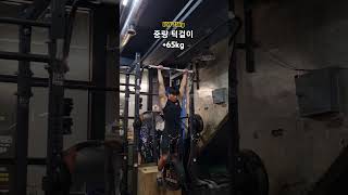 중량 턱걸이 +65kg