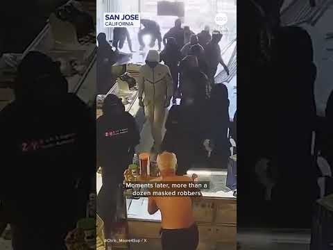 Robbers Swarm Store During Smash And Grab Jewelry Heist In California