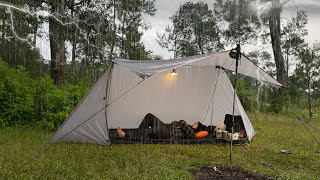 Hit By Heavy Rain - Heavy Rain Camping with Loud and Scary Thunder Storm