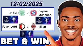 UEFA CHAMPIONS LEAGUE PREDICTIONS 12/02/2025✅✅ Feyenoord vs AC Milan, Bayern vs Celtic, Atalanta..