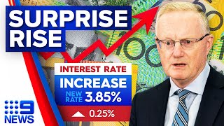 RBA announces shock 11th interest rate hike since last year | 9 News Australia