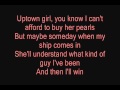 Uptown Girl Westlife Lyrics