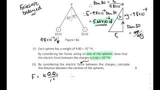 AH Physics: Coulombs Law tutorials and 2017 & 2018 PPQs walkthrough.