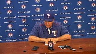 LAA@TEX: Banister discusses 9-6 loss to Angels