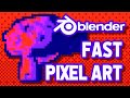 Make Pixel Art EASY w/ Blender 3D