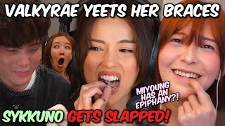 Sykkuno Gets SLAPPED 😂 Valkyrae YEETS Her Braces \u0026 Miyoung Has an Epiphany?!