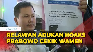 Relawan Lapor ke Bareskrim Dugaan Hoaks Prabowo Cekik Wamen di Istana