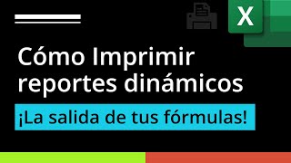 Cómo IMPRIMIR Dinámicamente en Excel al cambiar los Criterios de un Reporte