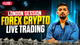 LIVE FOREX TRADING I LONDON SESSION I GOLD \u0026 BTC TRADING | FOREX HINDI | FEB 5| DAY 239| TopG Trader