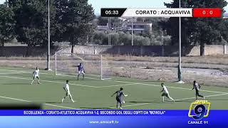 Eccellenza Pugliese - Corato-Atletico Acquaviva 1-2, secondo gol degli ospiti da \