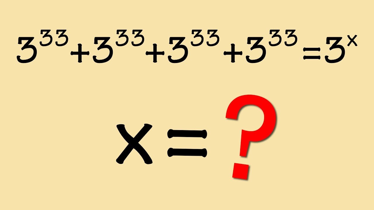 Tricky Exponent Problem Youtube