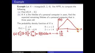 Triangular distribution -- Example 1