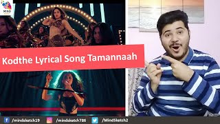 Kodthe Lyrical Song Reaction | Ghani Songs | Varun Tej, Tamannaah, Thaman S
