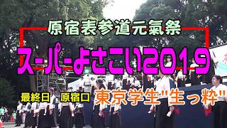 東京学生・生っ粋　スーパーよさこい２０１９原宿表参道2019