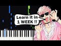 Yarichin B Club OP - Touch You - Piano tutorial