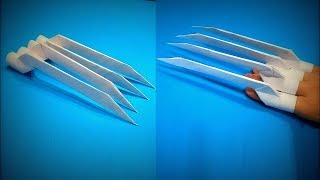Origami Claws | How to Make Wolverine Paper Claws from X-Men DIY | Easy Origami ART (by torself)