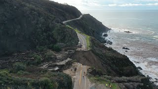 Storm washes out section of Highway 1 along Big Sur coast