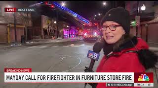 Huge fire at furniture store leaves firefighter injured on Chicago’s South Side