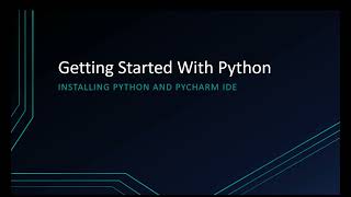 Getting Started with Python| PyCharm Installation & Hello Word Tutorial
