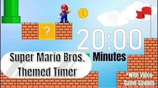 Super Mario Bros. Themed Timer || 20 Minutes || Video Game Sounds #mario #timer #supermariobros