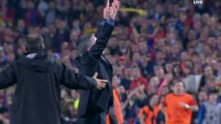 Celebración Mourinho Semifinal Champions League || Barcelona - Inter 28/04/2010