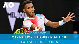 Marin Cilic v Felix Auger-Aliassime Extended Highlights (4R) | Australian Open 2022