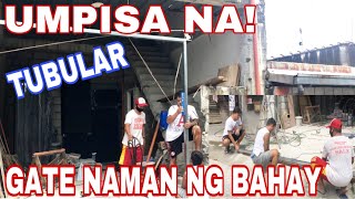 VLOG# 604 UNANG ARAW NG PAGGAWA NG GATE SA AMING BAHAY