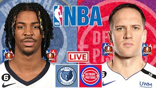 Memphis Grizzlies vs Detroit Pistons | NBA Live Scoreboard 2022 | Jimby Sports