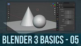 BLENDER BASICS 5: Adding, Deleting, and the 3D Cursor