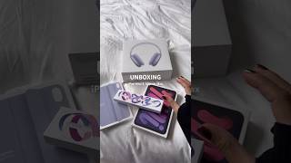 UNBOXING PURPLE IPAD MINI \u0026 AIRPODS MAX💜🙇🏻‍♀️🪁 #angietutorials #appleunboxing #ipadmini