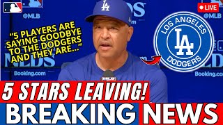 BREAKING! DODGERS MAKING MASSIVE MOVES IN MLB! 5 STARS SAYING GOODBYE?! [Los Angeles Dodgers News]