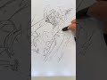 一発描きでチェンソーマン、サムライソード描いてみた 一発描き shorts