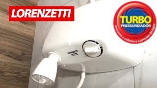 CHUVEIRO JET TURBO COM PRESSURIZADOR LORENZETTI - INSTALAR CHUVEIRO