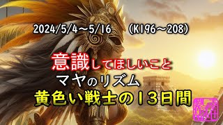 マヤ暦のリズムを手に入れる！黄色い戦士（2024/5/4～5/16）