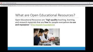 Touro College Libraries Open Educational Resources Webinar - Spring 2020