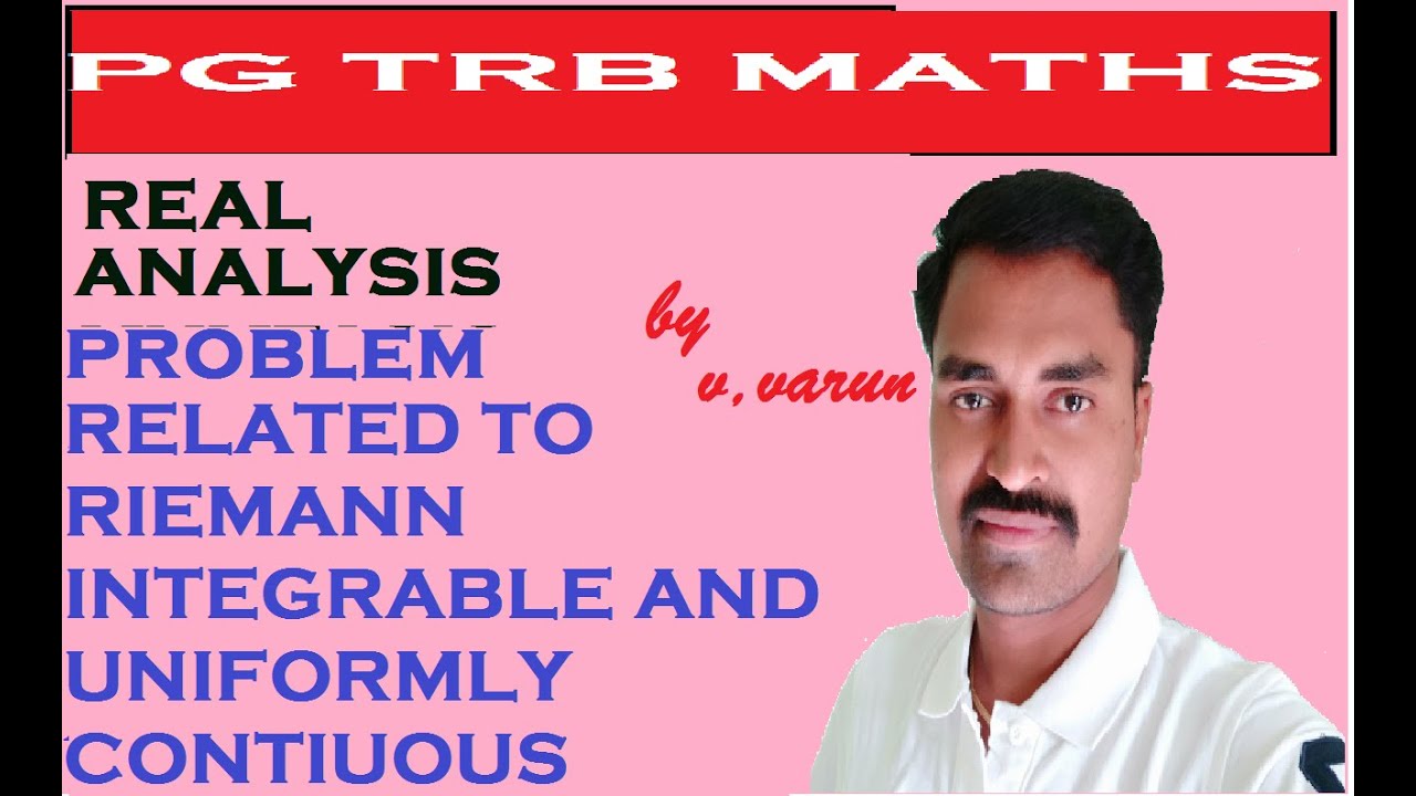 Pg Trb Maths Real Analysis Youtube